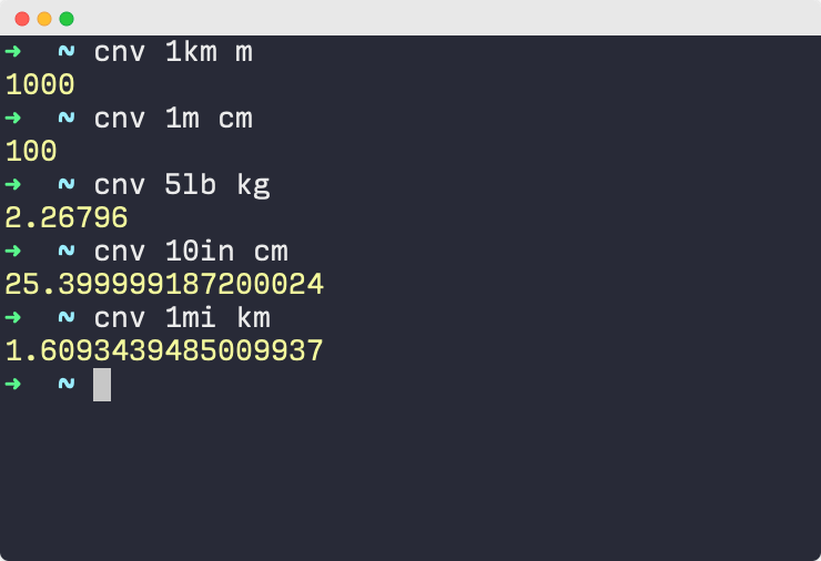 command-line-unit-converter