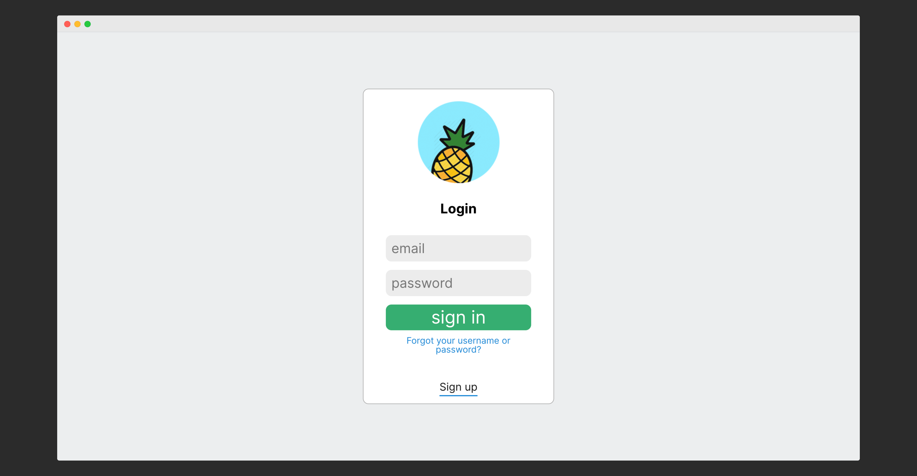 pineapple web app